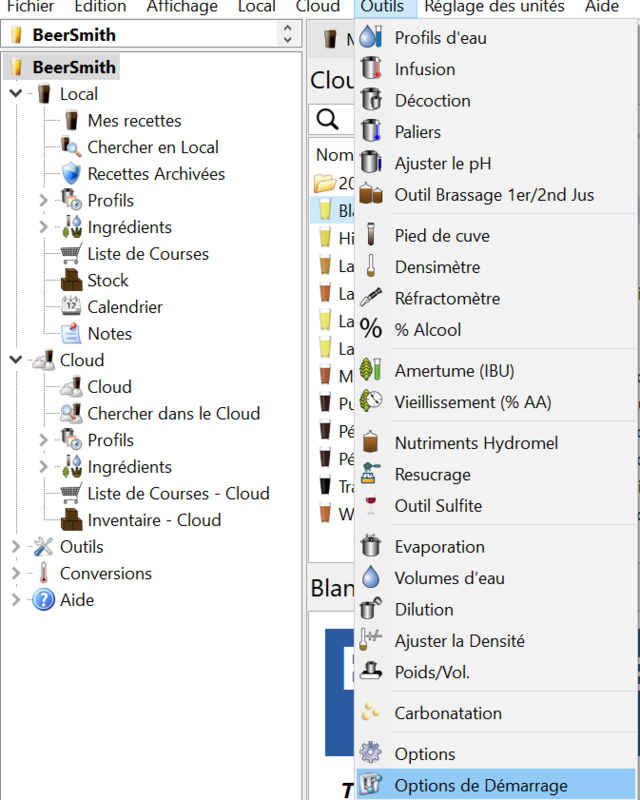 BeerSmith4-MenuOptionsDeDémarrage.png